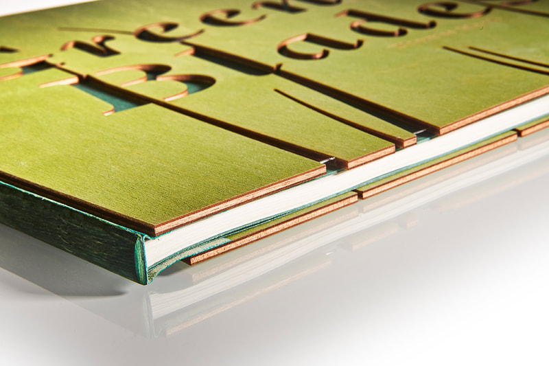 Detail lasercutting cover - Green Blades 